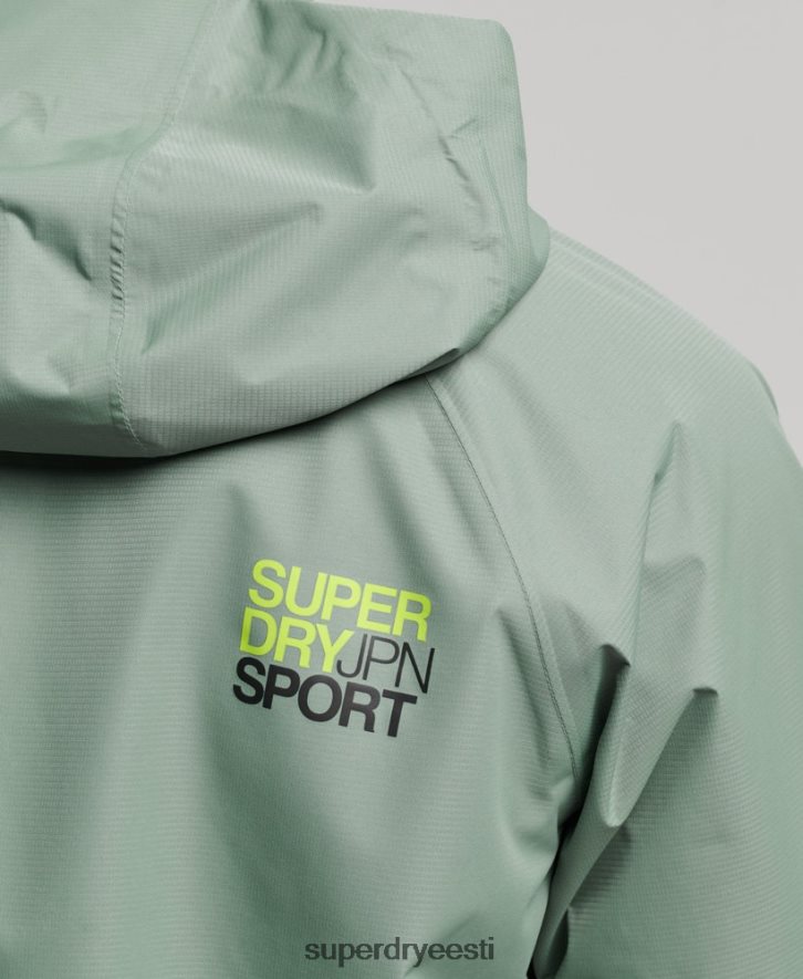 Superdry mehed veekindel jope B2LT4961 Riietus roheline