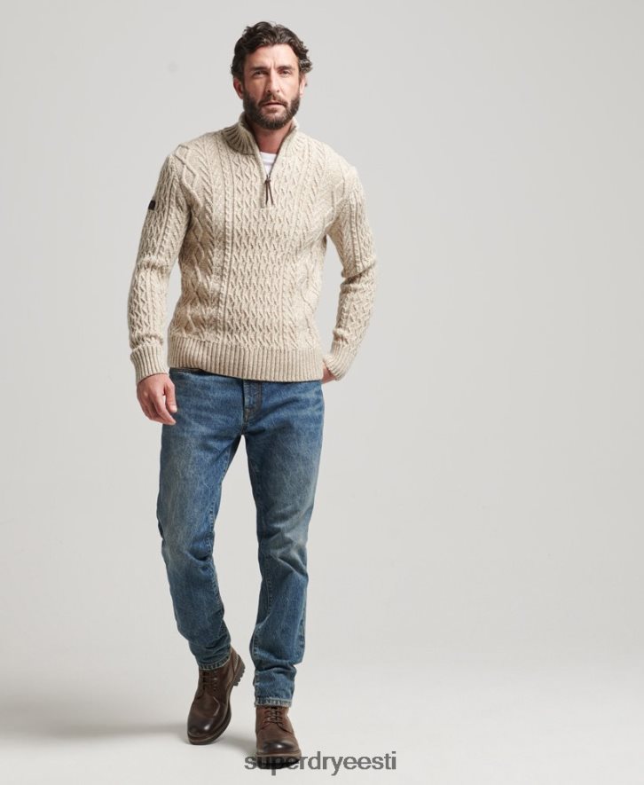 Superdry mehed jacob henley hüppaja B2LT45259 Riietus beež