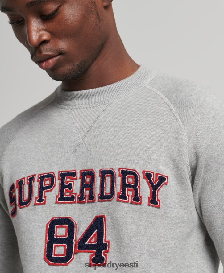 Superdry mehed ülikooli meeskonna hüppaja B2LT41248 Riietus hall