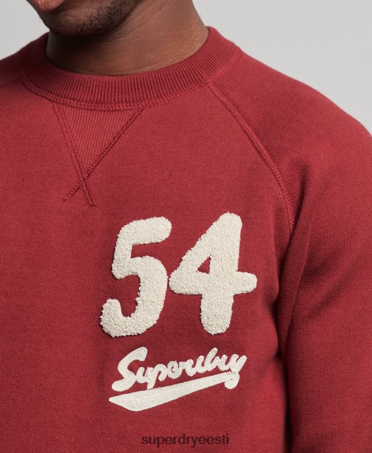 Superdry mehed ülikooli meeskonna hüppaja B2LT41263 Riietus punane