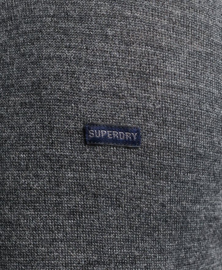 Superdry mehed meriino kaelusega kampsun B2LT41257 Riietus tumehall