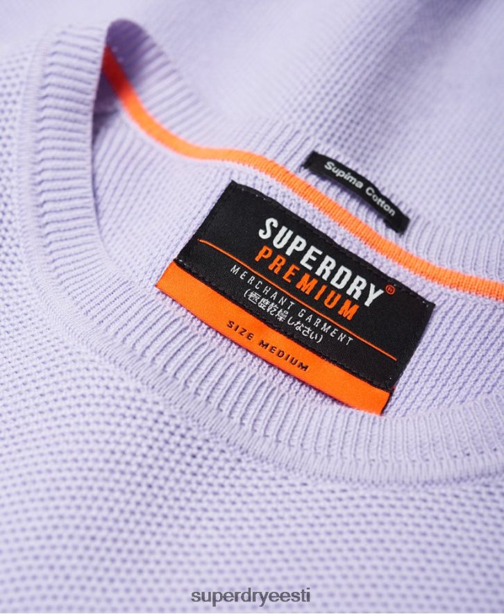 Superdry mehed supima puuvillane kampsun B2LT41368 Riietus lilla