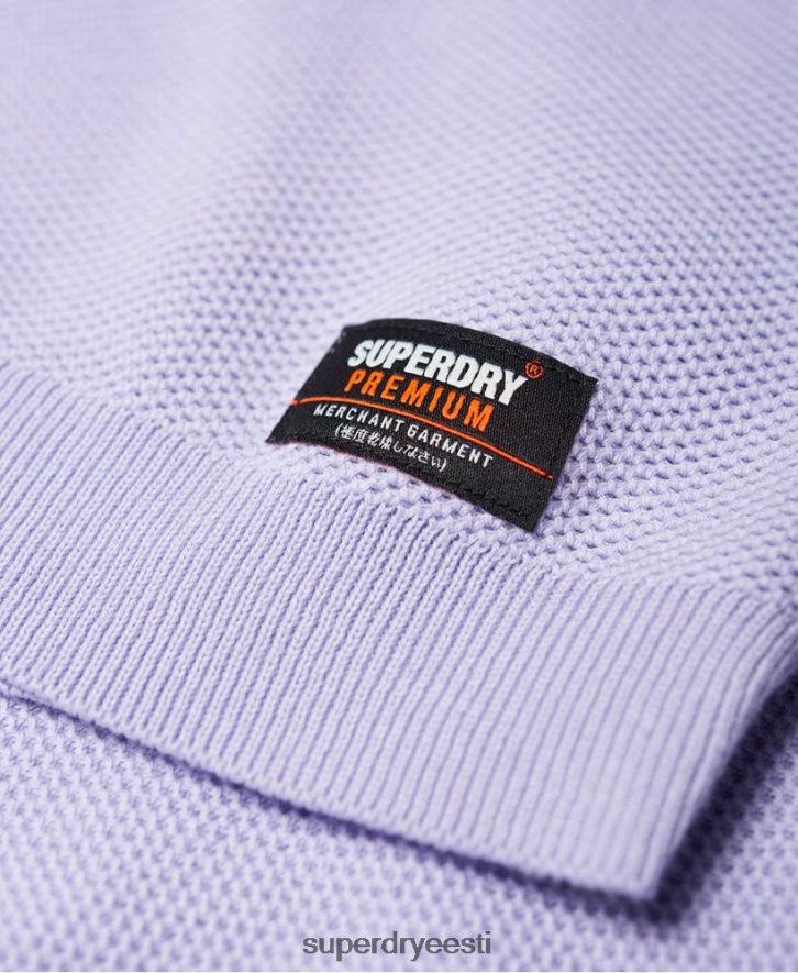 Superdry mehed supima puuvillane kampsun B2LT41368 Riietus lilla