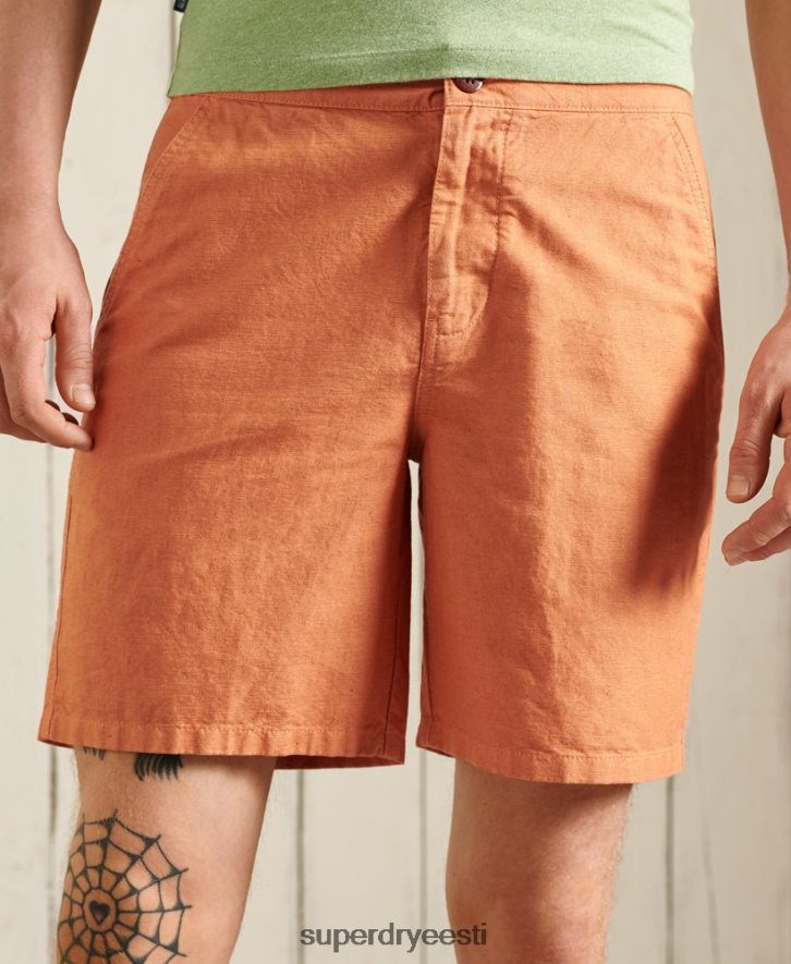 Superdry mehed linased cali rannapüksid B2LT4344 Riietus oranž