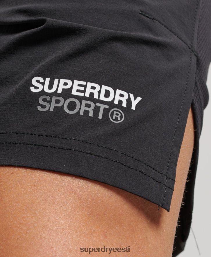 Superdry mehed rongi hübriidpüksid B2LT4292 Riietus must