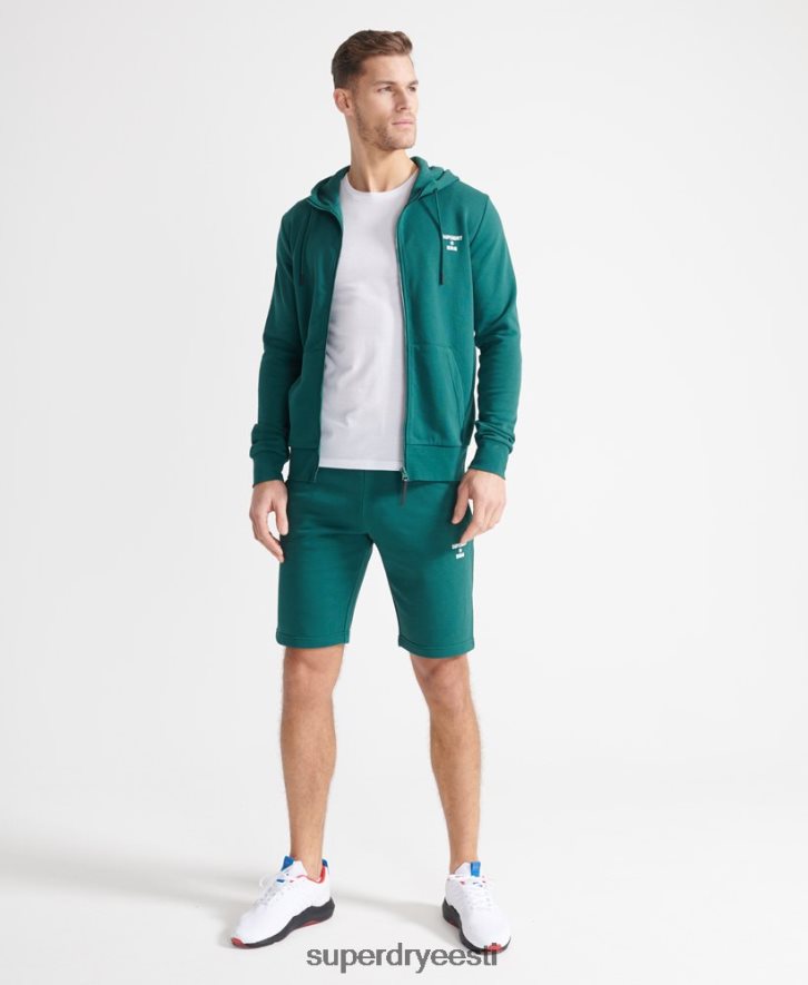 Superdry mehed treeningspordipüksid B2LT4371 Riietus roheline