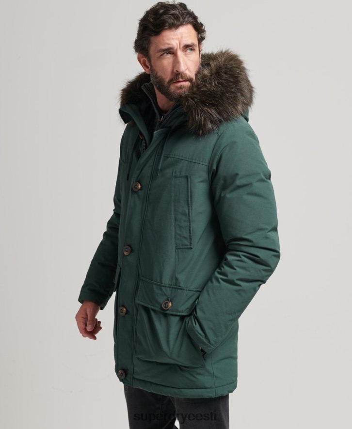 Superdry mehed algaja parka mantel B2LT44525 Riietus roheline