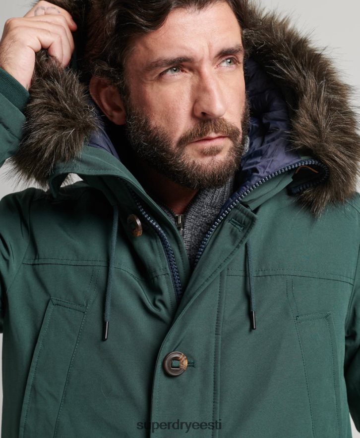 Superdry mehed algaja parka mantel B2LT44525 Riietus roheline