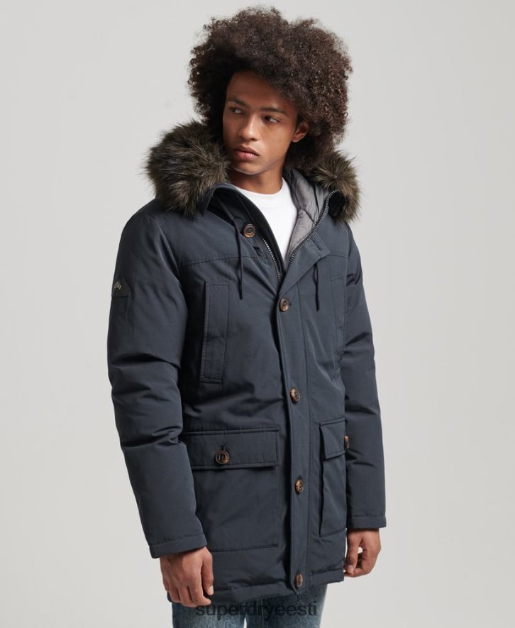 Superdry mehed algaja parka mantel B2LT44549 Riietus merevägi