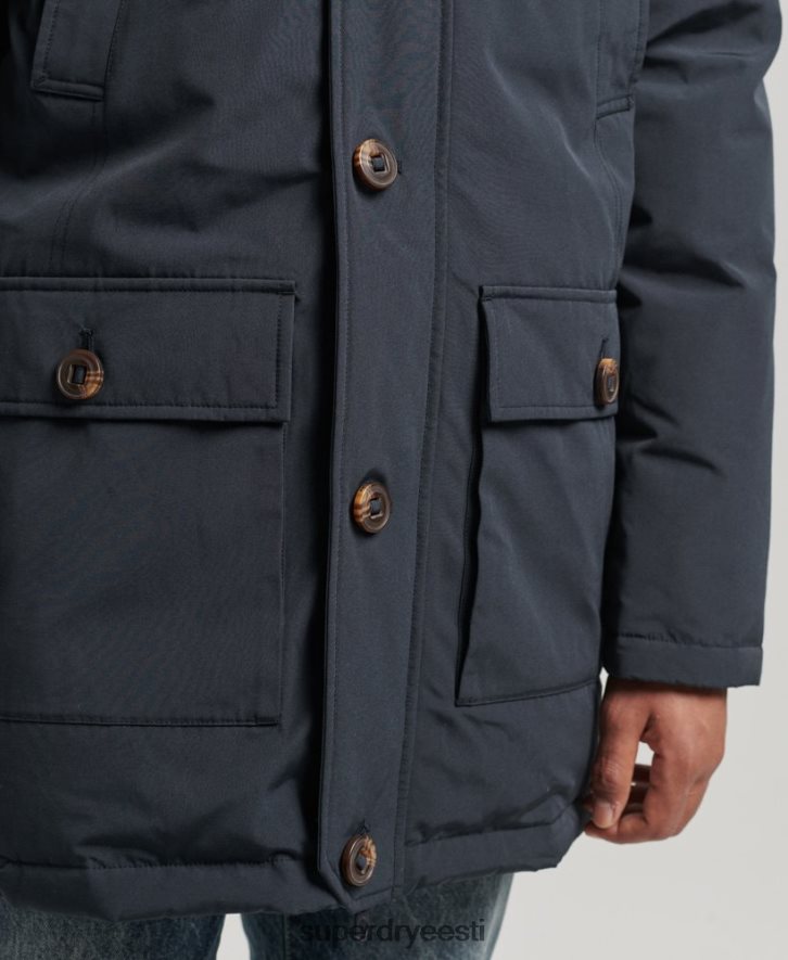 Superdry mehed algaja parka mantel B2LT44549 Riietus merevägi