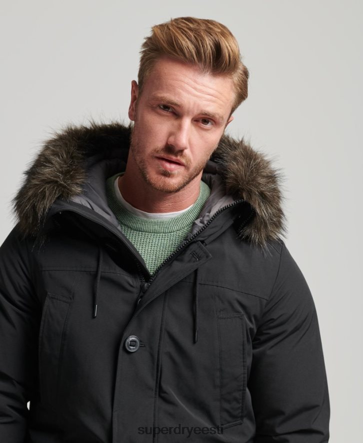 Superdry mehed algaja parka mantel B2LT44577 Riietus tumehall