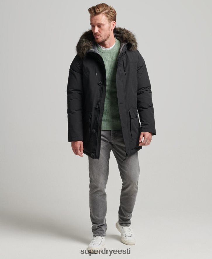 Superdry mehed algaja parka mantel B2LT44577 Riietus tumehall