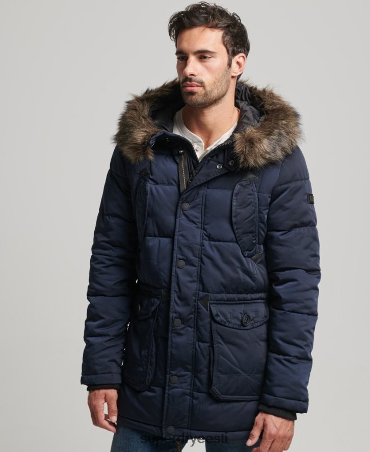 Superdry mehed chinook parkmantel B2LT44514 Riietus merevägi