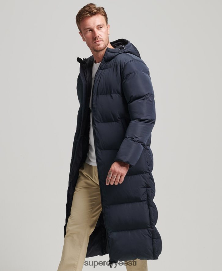 Superdry mehed eriti pikk mantel B2LT41058 Riietus merevägi