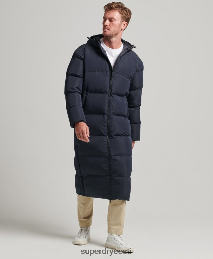 Superdry mehed eriti pikk mantel B2LT41058 Riietus merevägi