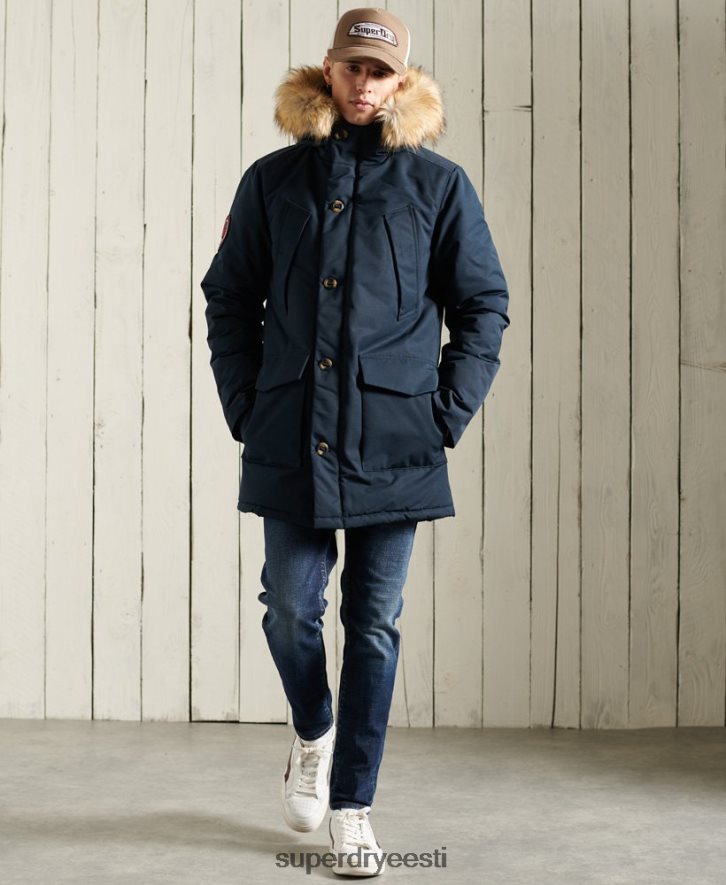 Superdry mehed everest parkmantel B2LT41027 Riietus merevägi