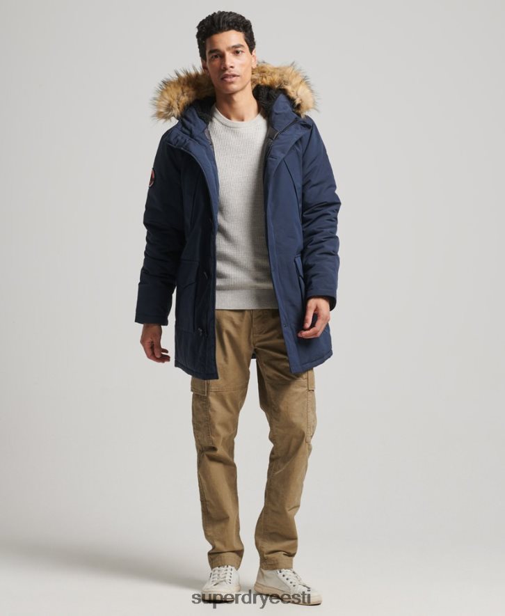 Superdry mehed everest parkmantel B2LT41097 Riietus merevägi