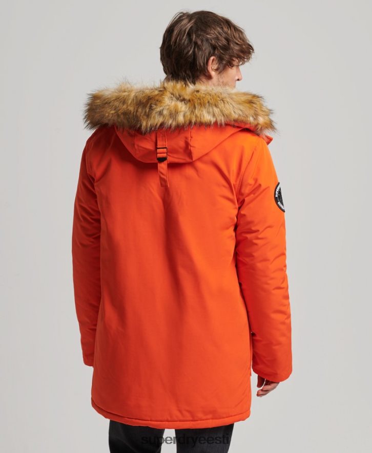 Superdry mehed everest parkmantel B2LT41126 Riietus oranž