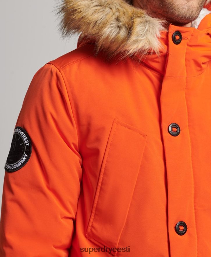 Superdry mehed everest parkmantel B2LT41126 Riietus oranž