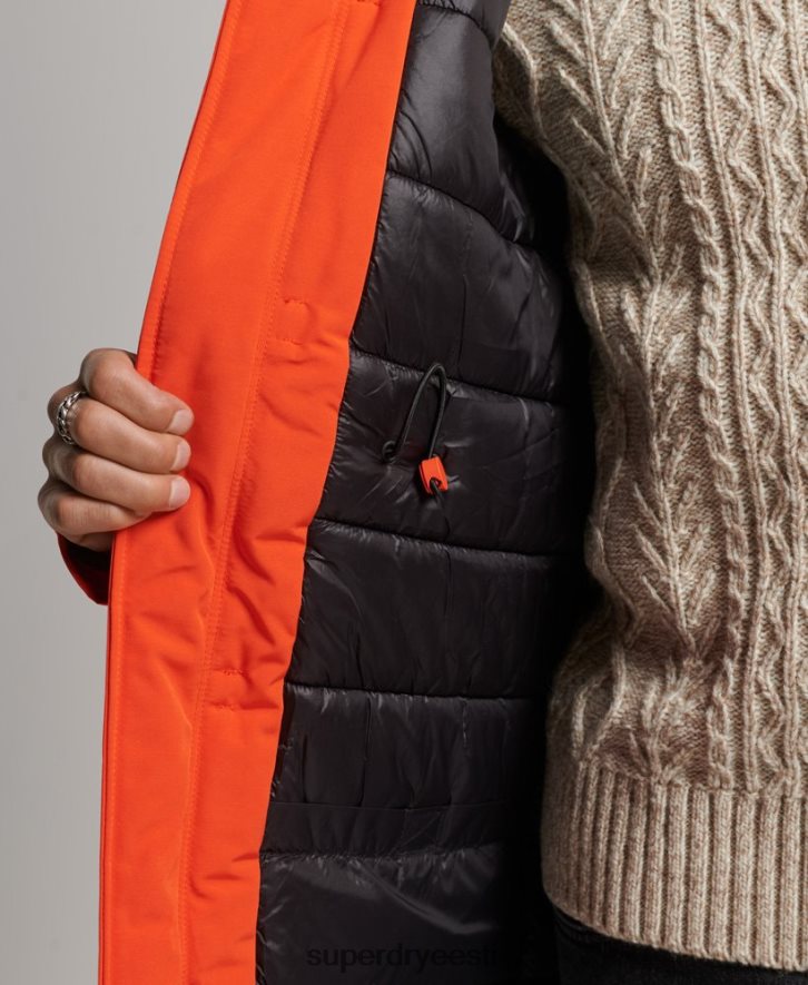 Superdry mehed everest parkmantel B2LT41126 Riietus oranž