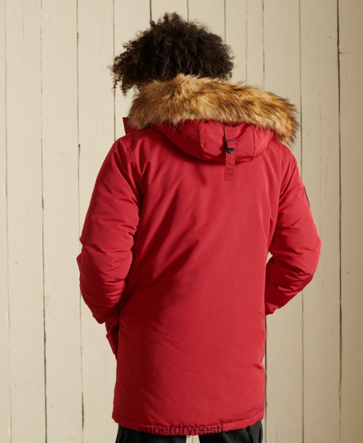 Superdry mehed everest parkmantel B2LT44571 Riietus punane