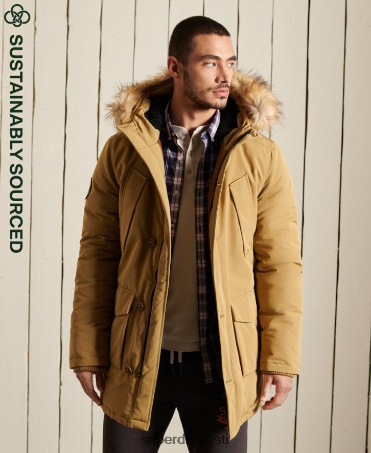 Superdry mehed everest parkmantel B2LT44738 Riietus tan