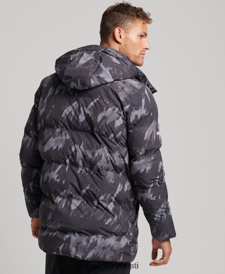 Superdry mehed karbikujuline puhvermantel B2LT45365 Riietus tumehall