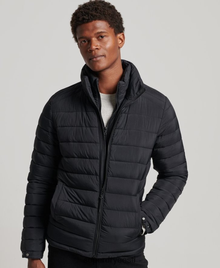 Superdry mehed lühike kerge mantel B2LT41029 Riietus must