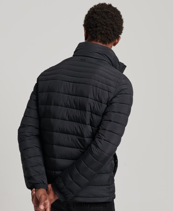 Superdry mehed lühike kerge mantel B2LT41029 Riietus must