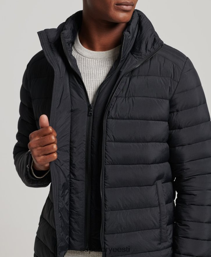 Superdry mehed lühike kerge mantel B2LT41029 Riietus must