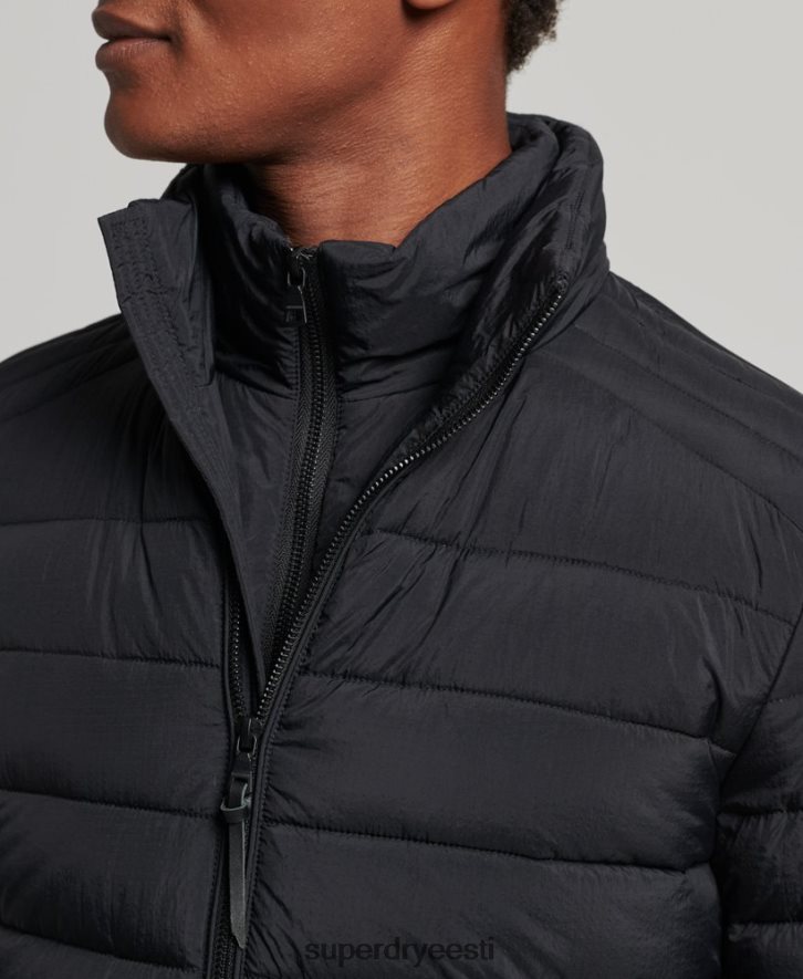 Superdry mehed lühike kerge mantel B2LT41029 Riietus must