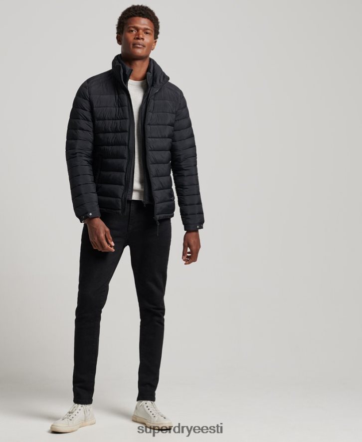 Superdry mehed lühike kerge mantel B2LT41029 Riietus must