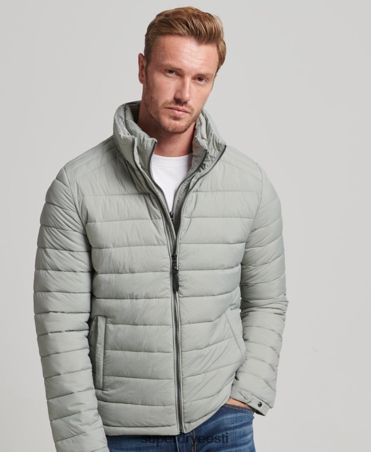 Superdry mehed lühike kerge mantel B2LT41044 Riietus helehall