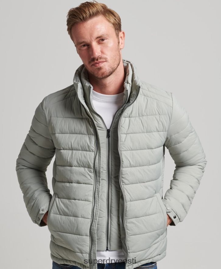 Superdry mehed lühike kerge mantel B2LT41044 Riietus helehall