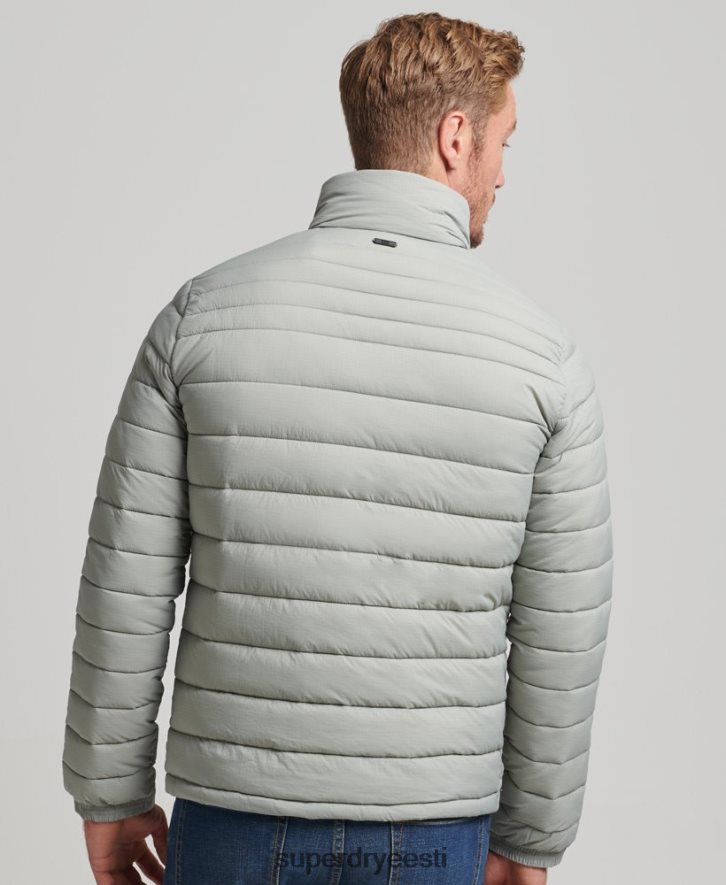 Superdry mehed lühike kerge mantel B2LT41044 Riietus helehall