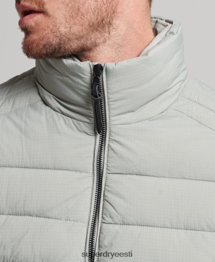 Superdry mehed lühike kerge mantel B2LT41044 Riietus helehall