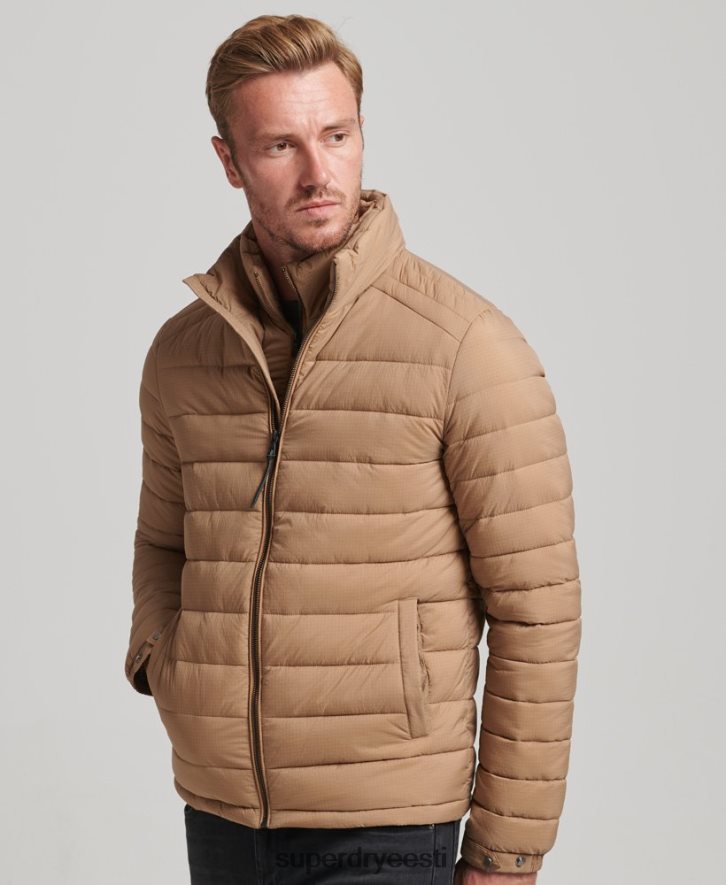 Superdry mehed lühike kerge mantel B2LT4975 Riietus pruun