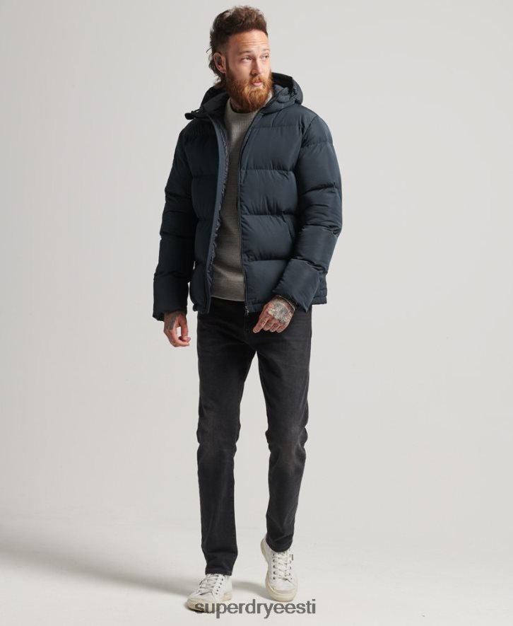 Superdry mehed lühike puhvmantel B2LT4988 Riietus merevägi