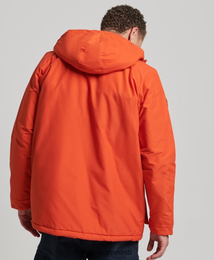 Superdry mehed mägipolsterdatud parkmantel B2LT44532 Riietus oranž