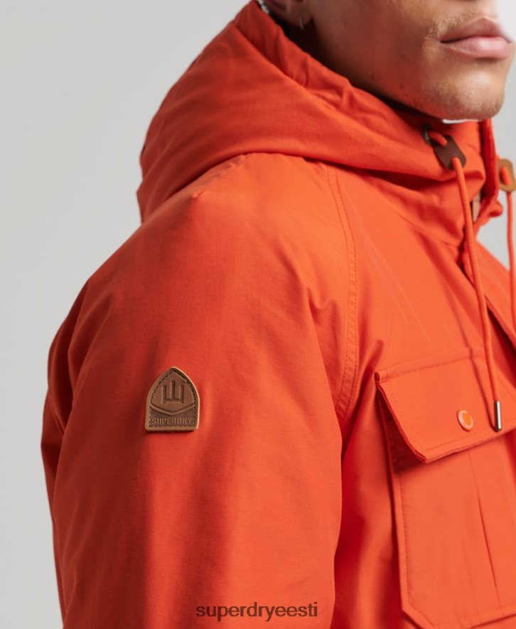 Superdry mehed mägipolsterdatud parkmantel B2LT44532 Riietus oranž