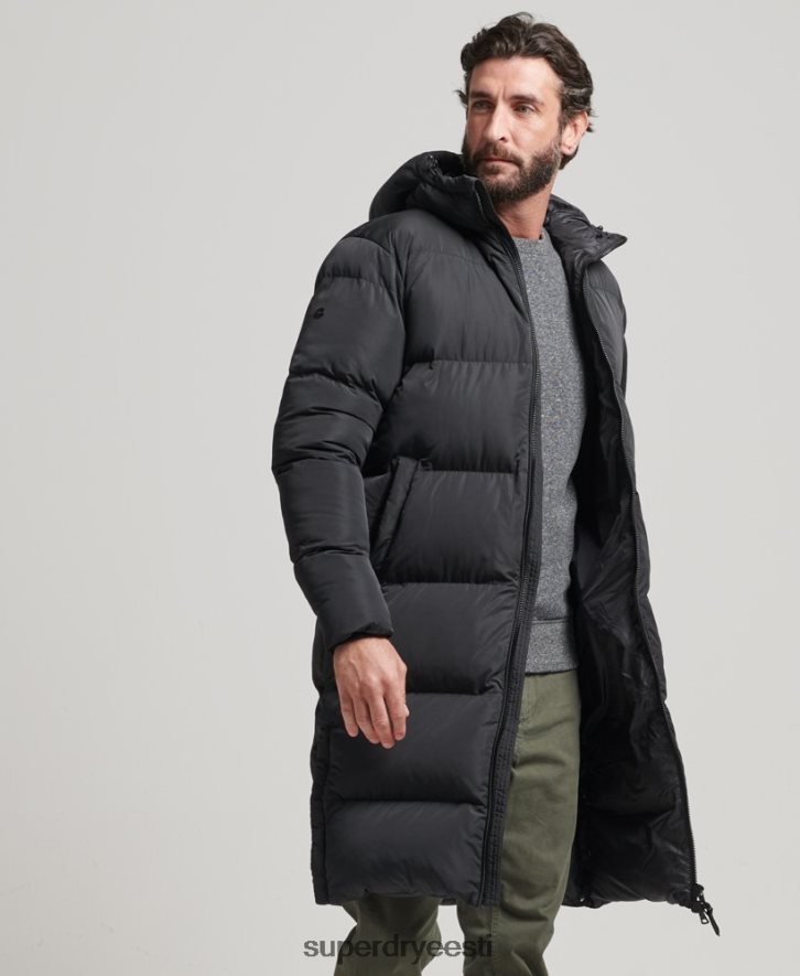 Superdry mehed õngejada tekkmantel B2LT41123 Riietus must