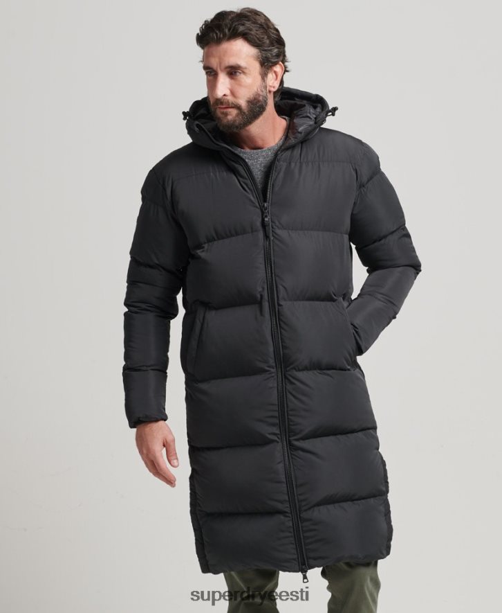 Superdry mehed õngejada tekkmantel B2LT41123 Riietus must