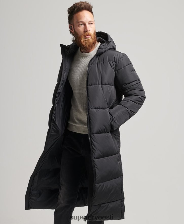 Superdry mehed studios super tekkmantel B2LT41012 Riietus must