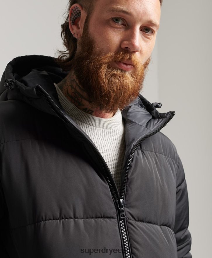 Superdry mehed studios super tekkmantel B2LT41012 Riietus must