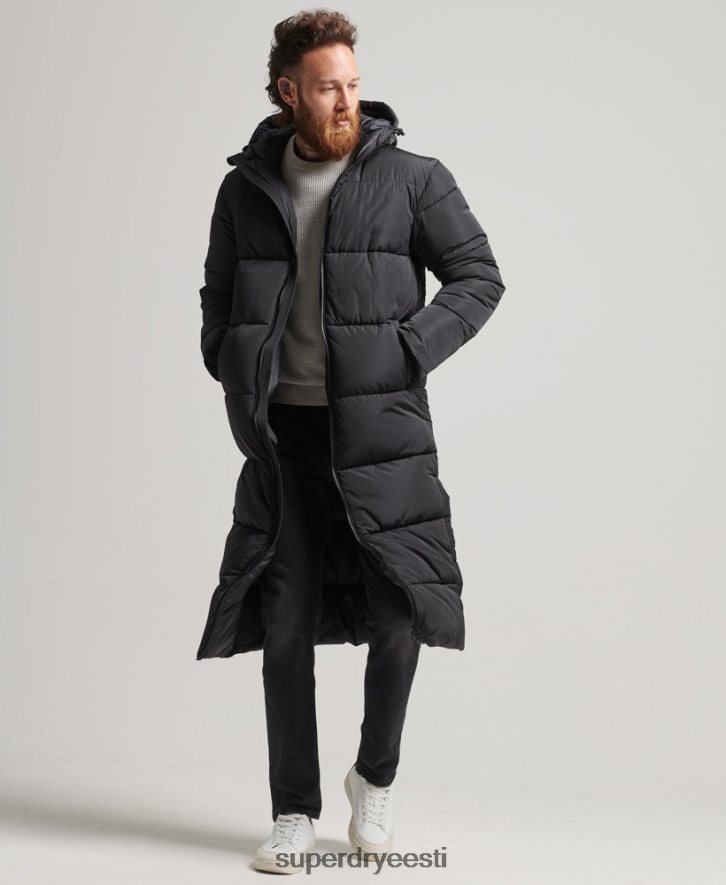 Superdry mehed studios super tekkmantel B2LT41012 Riietus must