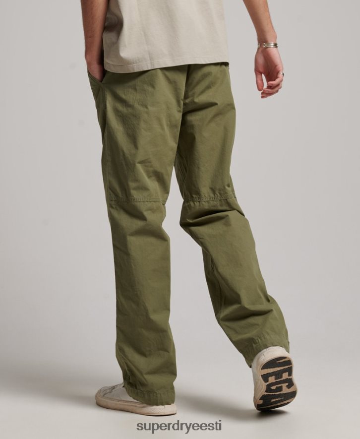 Superdry mehed kootud sörkijad B2LT48 Riietus khaki