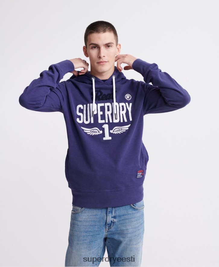 Superdry mehed Super 1 klassikaline neoon kapuuts B2LT4901 Riietus lilla