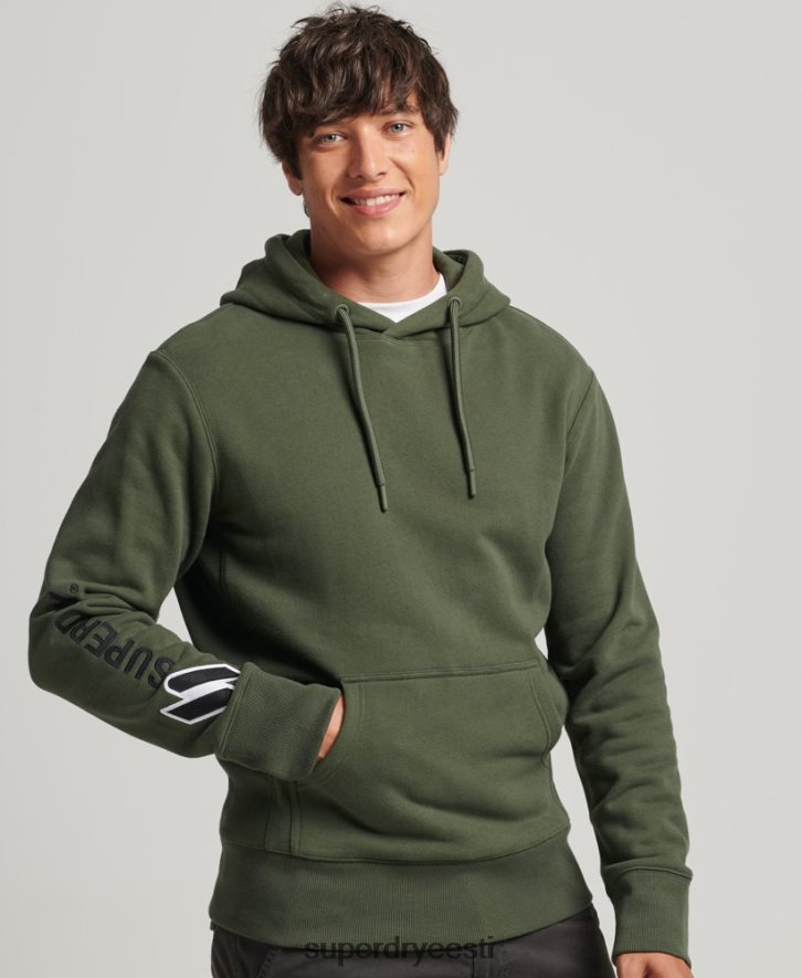 Superdry mehed aplikatsiooniga kapuuts B2LT4654 Riietus khaki