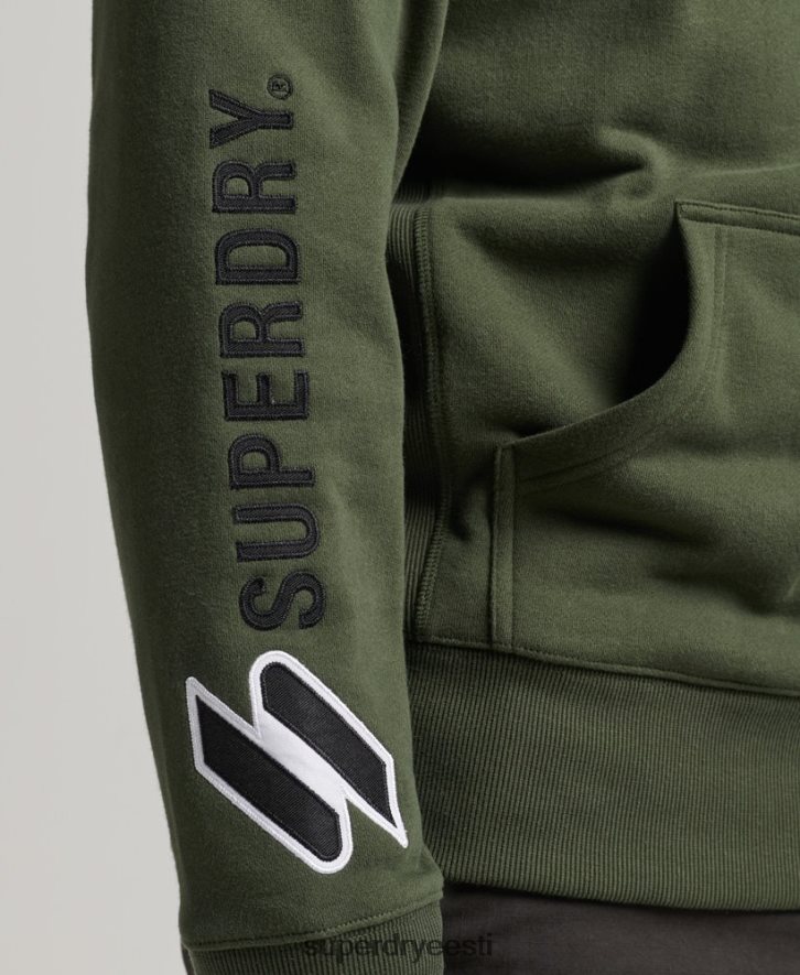 Superdry mehed aplikatsiooniga kapuuts B2LT4654 Riietus khaki