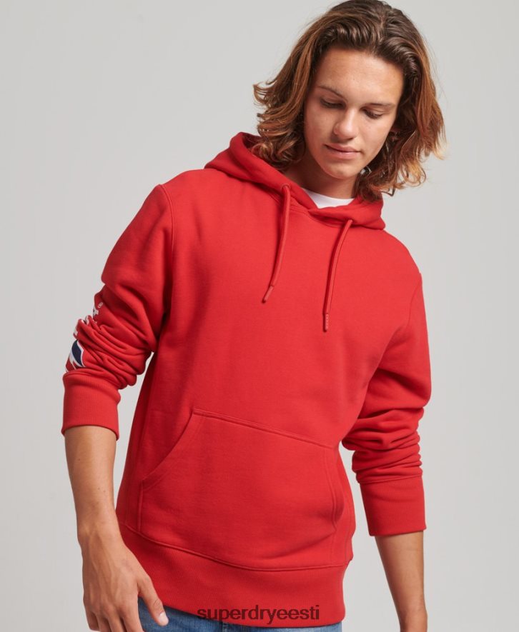 Superdry mehed aplikatsiooniga kapuuts B2LT4655 Riietus punane